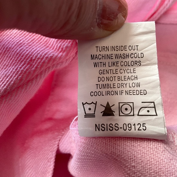 Mud Pie Pink Jewel Denim Jacket Birthday Party Faux Rhinestones 4T-5T - Picture 6 of 7